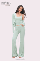 Roena pad sleeveless flare training set-up (pants long)