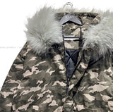 [Fur Detachable] エルモラクーンフードカモフラージュパディング
