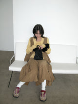Veggie Turtleneck Hoodie, Yellow