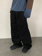Tsukio Pintuck Cotton Wide Pants