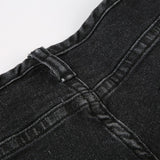 Rose dark blue low bootcut jeans
