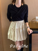 Halter Twisted T-shirt(3color)