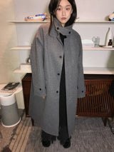 Leon wool long coat 
