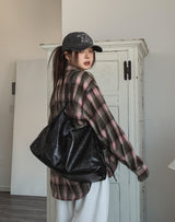 Doze loose fit check shirt