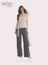 daisy scarf chiffon shirring blouse top
