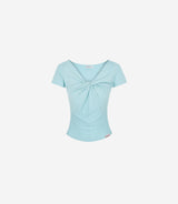 Luna Summer Twisted Shirring Top