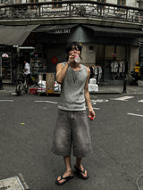 Dope Crack bermuda denim