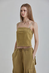 BUNDLE SLEEVELESS TOP