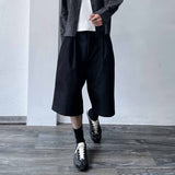 A-Line Silhouette High-Street Twill Shorts