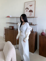 Dear Peach Touch Golji Strap Long Sleeve Top (3 colors)