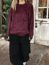 [Year-End Look Recommendation] Point Fingerhole Angora Fur Knit (4c)