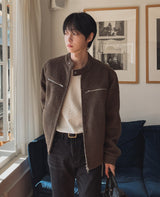 ピンズワッフルルーズフィットUネックロングスリーブ