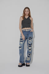 DOUBLE SLEEVELESS TOP