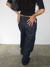 Engineer denim pants