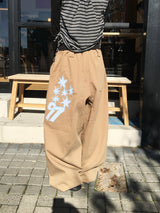 97 Star Cotton Wide Pants (3c)