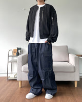 Stitch Balloon Cargo Denim Pants