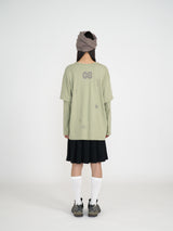 STARRY DOUBLE SLEEVE T (GREEN TEA)