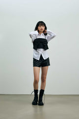ARI RIBBON BUSTIER / BLACK