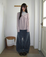 Bellan Velvet Curved Denim Pants