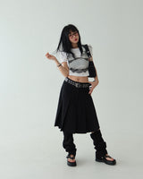 Meet pleats pleated midi skirt