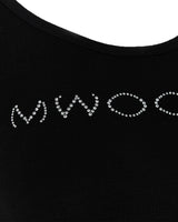 Mwoong ジュエリースクープTシャツ(ブラック)