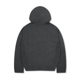 XTK156 Mono Knit Hooded Zip-Up (CHARCOAL)