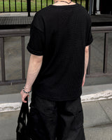 Crozen Waffle Henley Short Sleeve