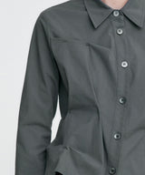 DOZI - Pinched Unbalance shirt _ GREY