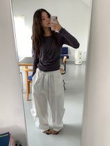 FOLD CARGO WIDE PANTS (5C)