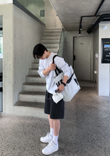 ルック ウィバード スーピマ ピグメント バミューダ ピンタック ショーツ