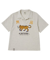 MU-WI PIN-KNIT 1/2 COLLAR-TEE (Oatmeal)