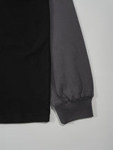 (UNISEX) レイレイヤードフードTシャツ