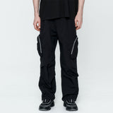 Taslan Out Pocket Cargo Pants Black