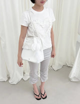 Frillish shoulder bag (white)