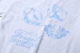 ハート パドロック ロゴ Tシャツ (Melange)
