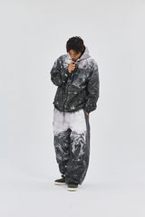 MOUNTAIN CITY WIDE PANTS MONO BLACK