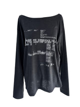 blur lettering loose fit off T (2color)