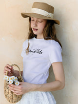 MAISON DE ROLA レタリング Tシャツ ホワイト