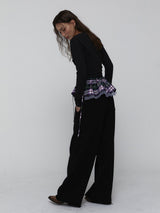 Pigment Cotton Pants_Black