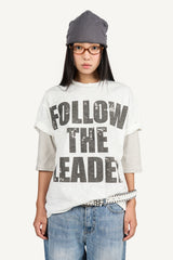 Leader Printed Slub T-shirt
