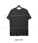 ビキュークロームヘンリーネックショートスリーブTシャツ