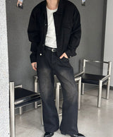 [4SEASON] Flare washing denim pants(2color)