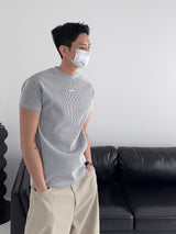 PD Ribbed Muscle Fit Short Sleeve T-Shirt (3C)