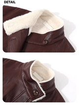 Signature Leather Warm Half Coat