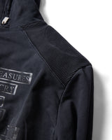 PANELED PADDED ジップウォッシュドフーディー