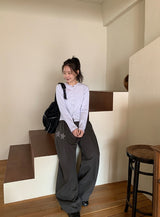 Amk Punching Snap Round Cardigan