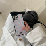 ローズリボンケースピンク (GLASS BUMPER)