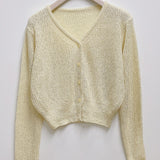 Milk Cropped Cardigan