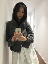 ウタスタデッドフーデッドジップアップ (3color)