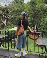 ルトエンブロイダリーバミューダデニムパンツ